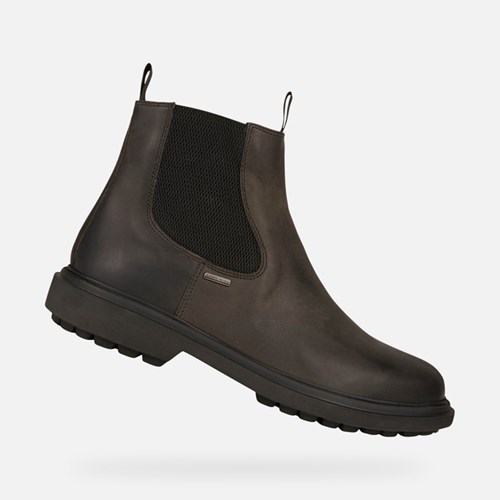 Clenkove Cizmy Geox Faloria Abx Panske Čierne | 31529-UPDQ