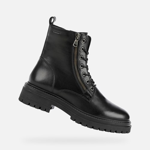 Clenkove Cizmy Geox Iridea Damske Čierne | 35619-QTDS