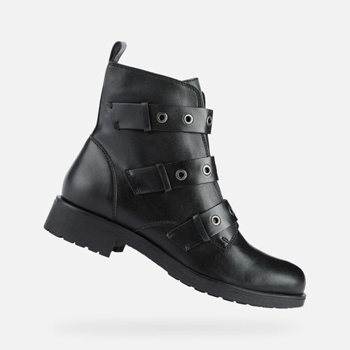 Clenkove Cizmy Geox Rawelle Damske Čierne | 98402-KOEG