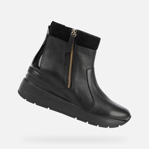 Clenkove Cizmy Geox Zosma Damske Čierne | 82041-LOYV