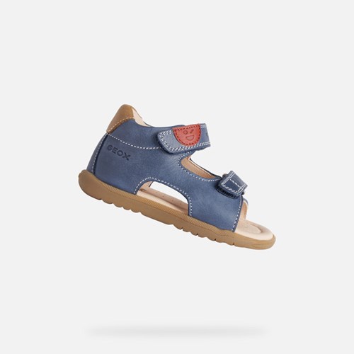 First Steps Geox Sandal Macchia Pre Babatka Námornícka Modrá | 31589-PDIO