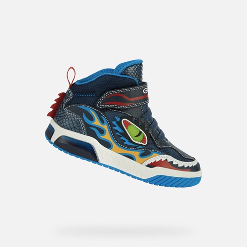 Light-up Shoes Geox Inek Chlapcenske Námornícka Modrá Svetlo Modre | 95387-ITMY