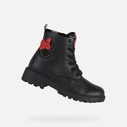 Mid-calf Boots Geox Casey Dievcenske Čierne | 62370-HBCA