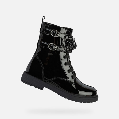 Mid-calf Boots Geox Eclair Dievcenske Čierne | 85309-ZUDO