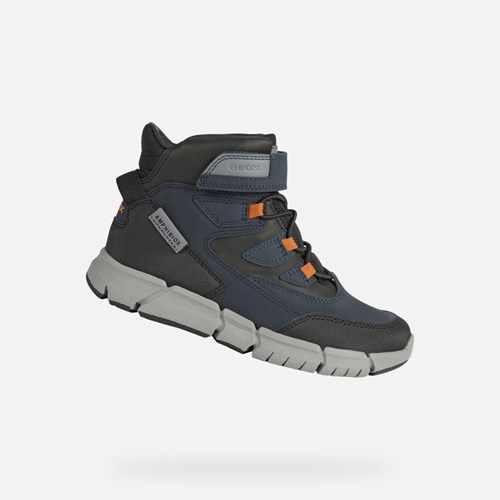 Mid-calf Boots Geox Flexyper Abx Chlapcenske Námornícka Modrá Siva | 54076-OSYG