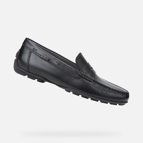 Mokasiny Geox Moner 2fit Panske Čierne | 31568-LUTH