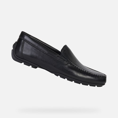 Mokasiny Geox Moner 2fit Panske Čierne | 58942-AFLP