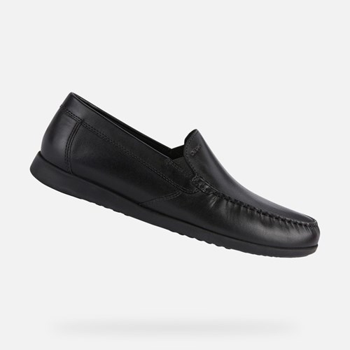 Mokasiny Geox Sile 2 Fit Panske Čierne | 78153-STNW