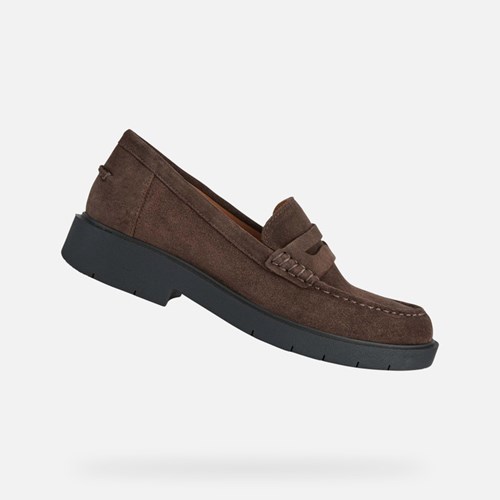 Mokasiny Geox Spherica Ec1 Damske Káva | 15048-QXIH