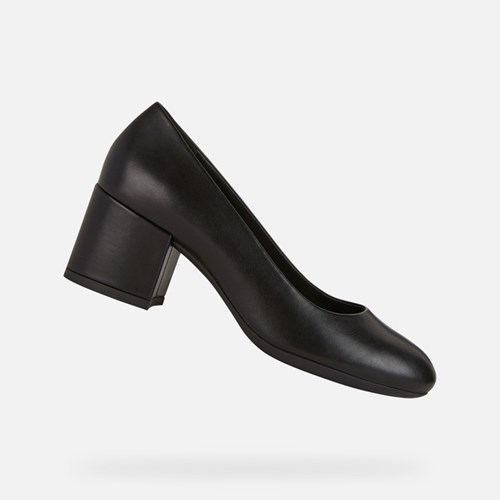 Podpätky Geox Eleana Damske Čierne | 34607-MKZY