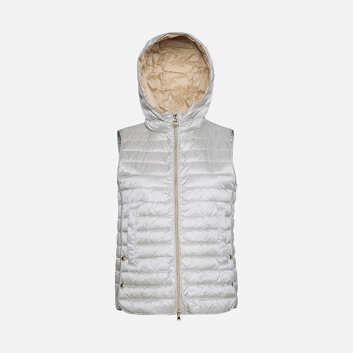 Páperové Bundy Geox Jaysen Damske Strieborne | 82715-NHOP