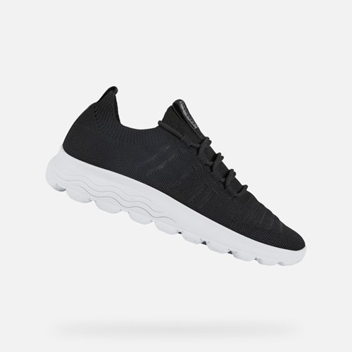 Slip On Geox Spherica Damske Čierne | 82576-NJBQ