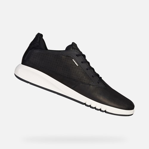 Tenisky Geox Aerantis Panske Čierne | 06894-HMVA