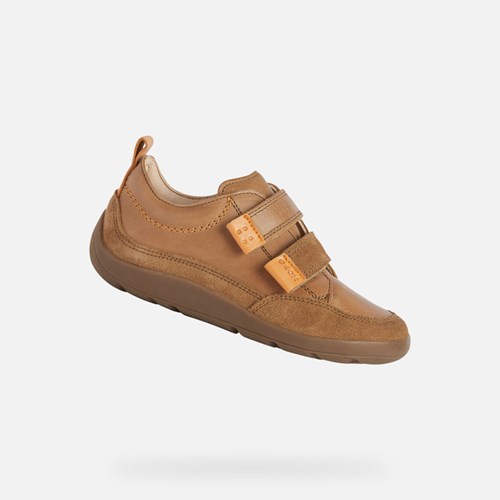Tenisky Geox Barefeel Chlapcenske Oranžové | 60834-ZEPY