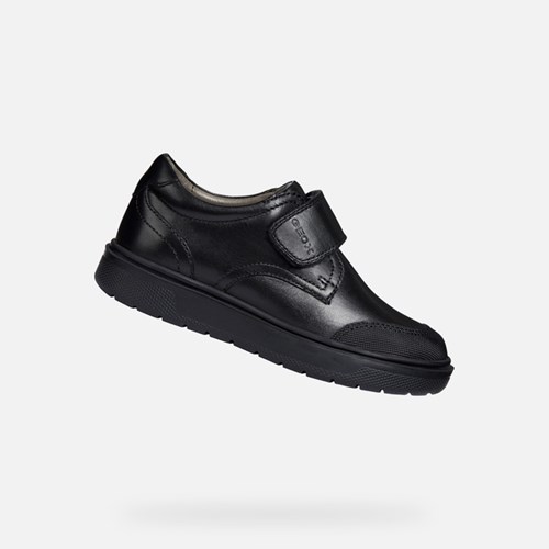 Tenisky Geox Riddock Chlapcenske Čierne | 60328-EHMZ