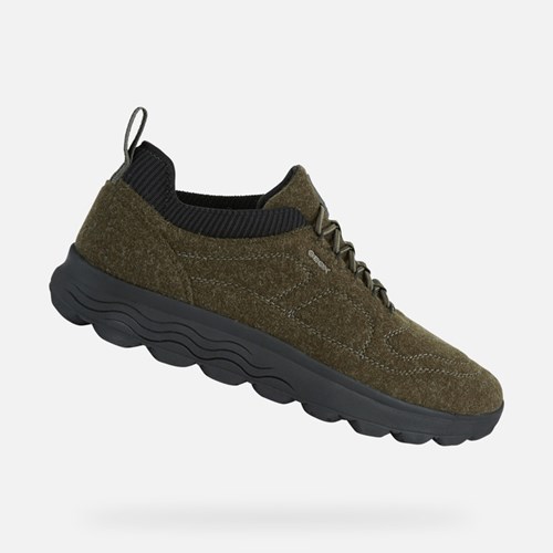 Tenisky Geox Spherica Panske Tmavo Olivovo Zelená | 59062-IKFE