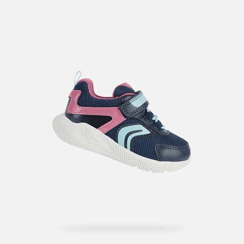 Tenisky Geox Sprintye Pre Babatka Námornícka Modrá Fuchsie | 89271-DLWB
