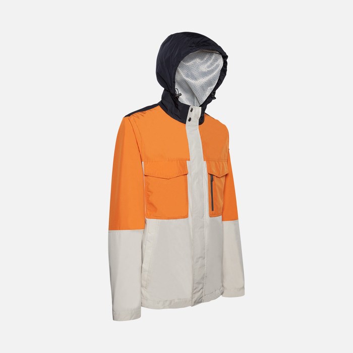 Bundy Geox Ponza Panske Modre Oranžové Béžové | 34916-XQBE