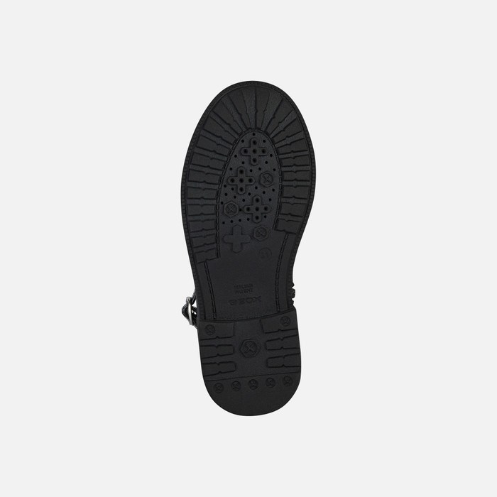 Clenkove Cizmy Geox Eclair Dievcenske Čierne | 59307-CLTN