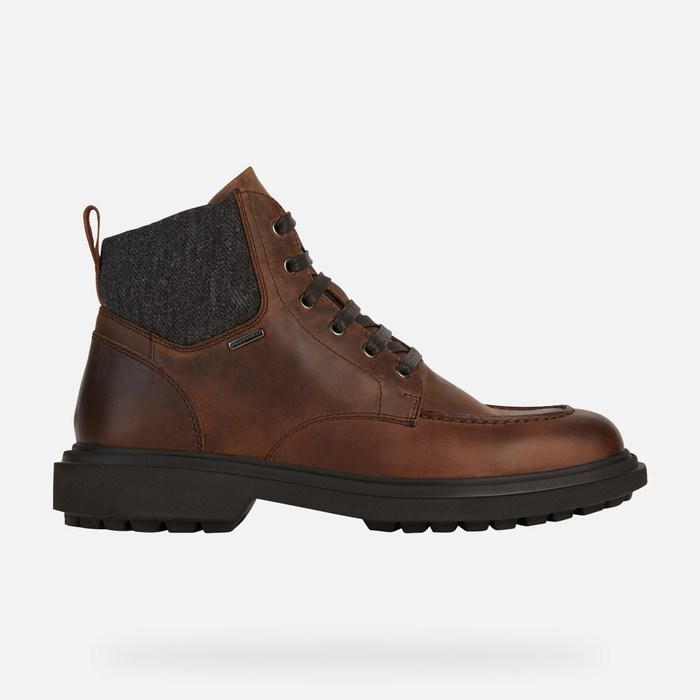 Clenkove Cizmy Geox Faloria Abx Panske Káva | 78401-XHBC