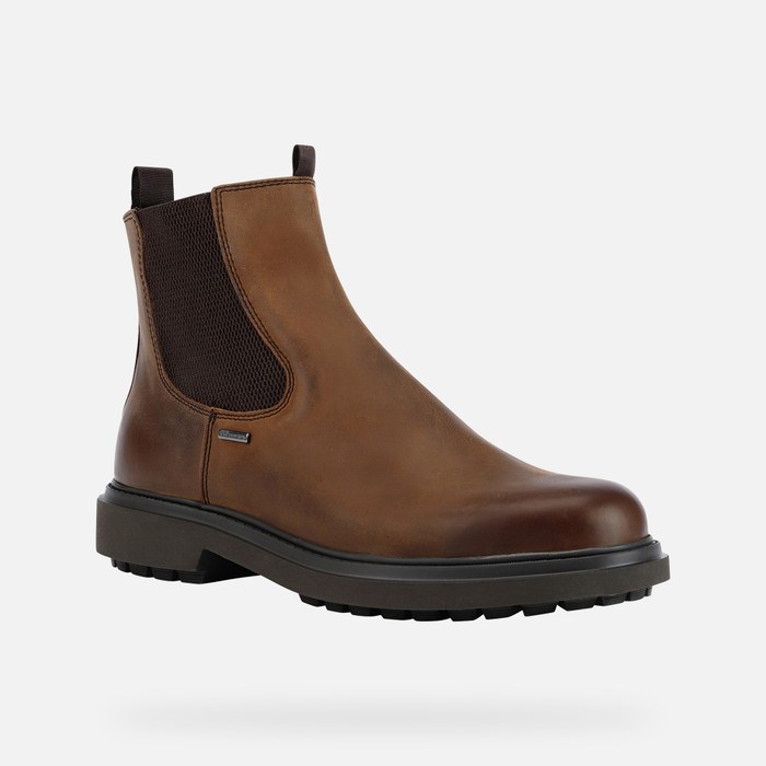 Clenkove Cizmy Geox Faloria Abx Panske Káva | 82469-YAZP