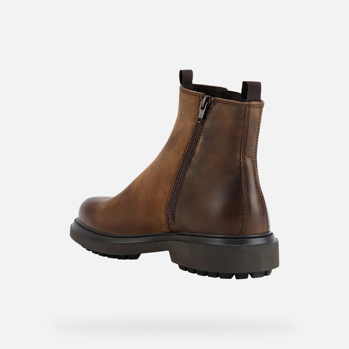 Clenkove Cizmy Geox Faloria Abx Panske Káva | 82469-YAZP