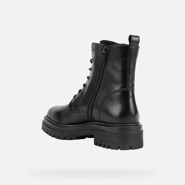 Clenkove Cizmy Geox Iridea Damske Čierne | 35619-QTDS