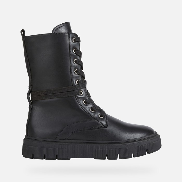 Clenkove Cizmy Geox Isotte Damske Čierne | 13849-YWTD