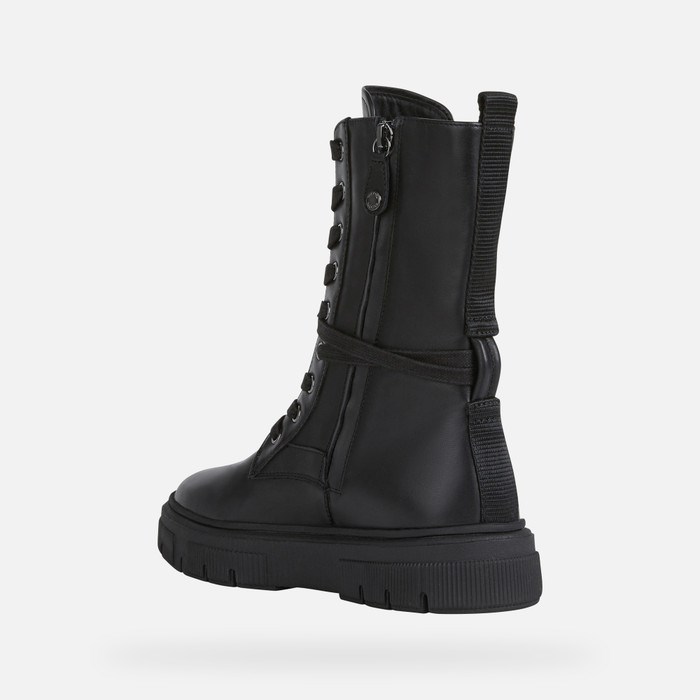 Clenkove Cizmy Geox Isotte Damske Čierne | 13849-YWTD