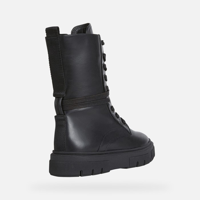 Clenkove Cizmy Geox Isotte Damske Čierne | 13849-YWTD