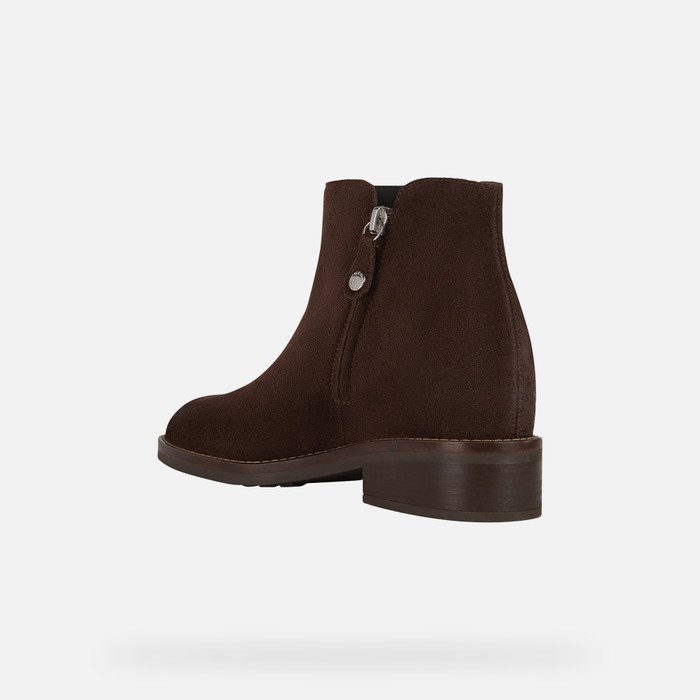 Clenkove Cizmy Geox Larysse Damske Káva | 64327-WDNU