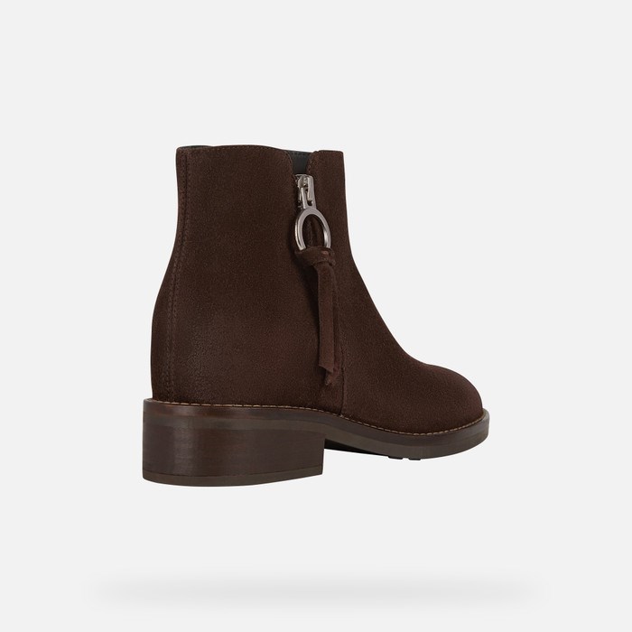 Clenkove Cizmy Geox Larysse Damske Káva | 64327-WDNU