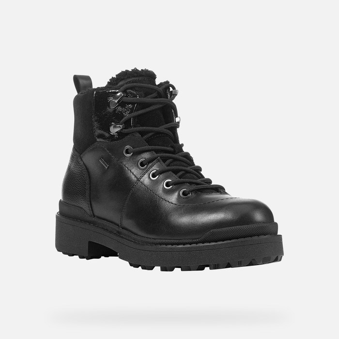 Clenkove Cizmy Geox Nevegal Abx Damske Čierne | 85394-IEQT
