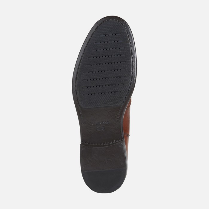 Clenkove Cizmy Geox Terence Panske Hnede | 68947-XZFN