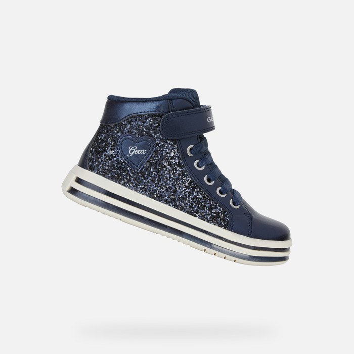 Light-up Shoes Geox Pawnee Dievcenske Námornícka Modrá | 56497-AWBS