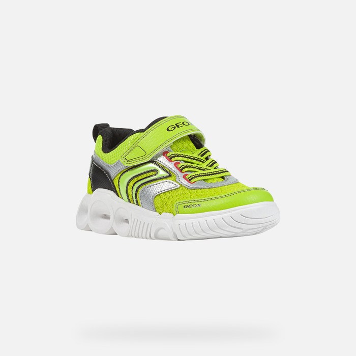 Light-up Shoes Geox Wroom Chlapcenske Čierne | 24013-VIFU