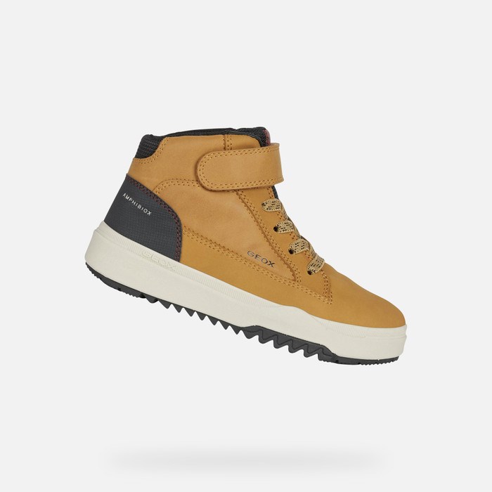 Mid-calf Boots Geox Bunshee Abx Chlapcenske Tmavo Žlté Čierne | 89340-JUSN
