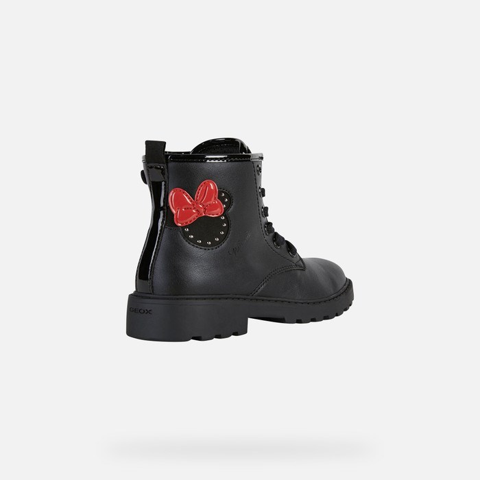 Mid-calf Boots Geox Casey Dievcenske Čierne | 62370-HBCA