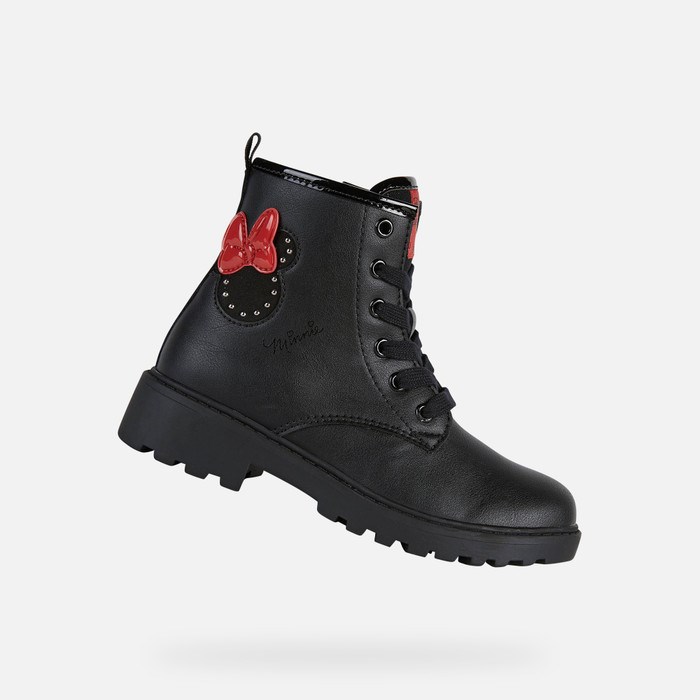 Mid-calf Boots Geox Casey Dievcenske Čierne | 62370-HBCA