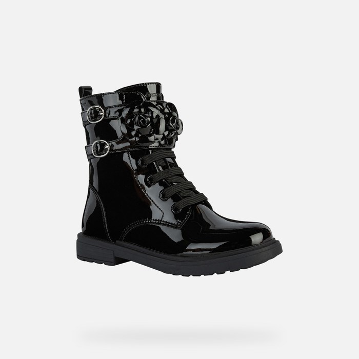 Mid-calf Boots Geox Eclair Dievcenske Čierne | 85309-ZUDO