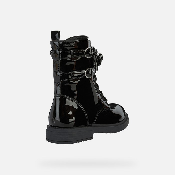 Mid-calf Boots Geox Eclair Dievcenske Čierne | 85309-ZUDO