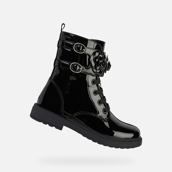 Mid-calf Boots Geox Eclair Dievcenske Čierne | 85309-ZUDO