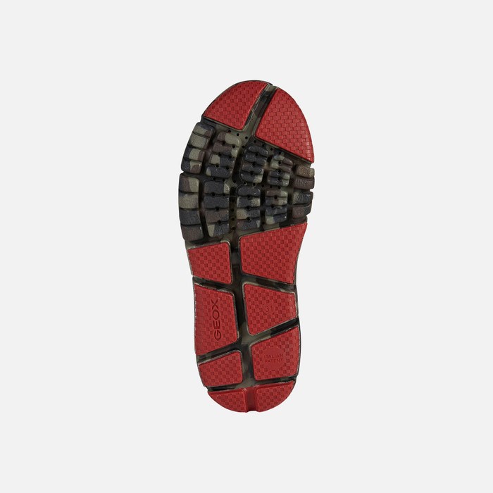Mid-calf Boots Geox Flexyper Abx Chlapcenske Čierne Červené | 18327-MAGB