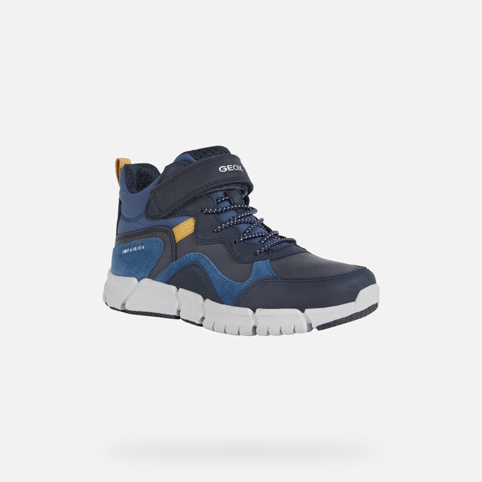 Mid-calf Boots Geox Flexyper Abx Chlapcenske Námornícka Modrá | 46135-WPEZ