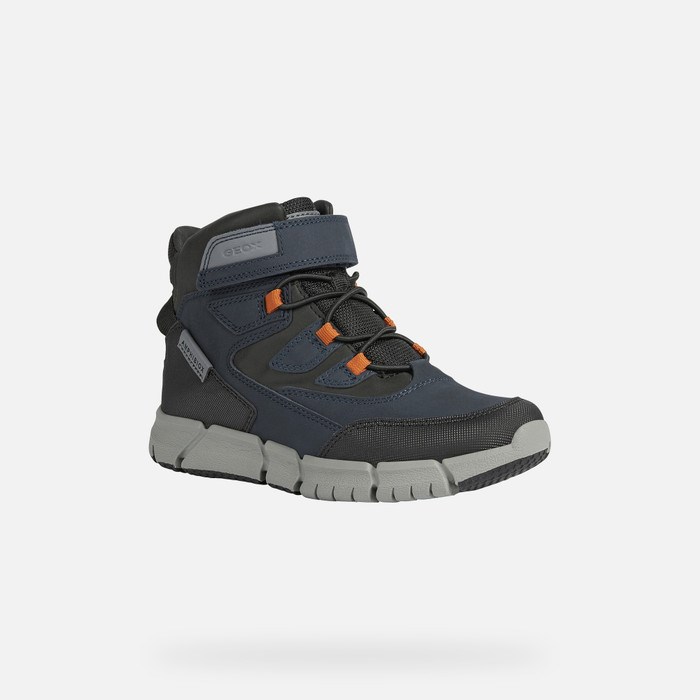 Mid-calf Boots Geox Flexyper Abx Chlapcenske Námornícka Modrá Siva | 54076-OSYG
