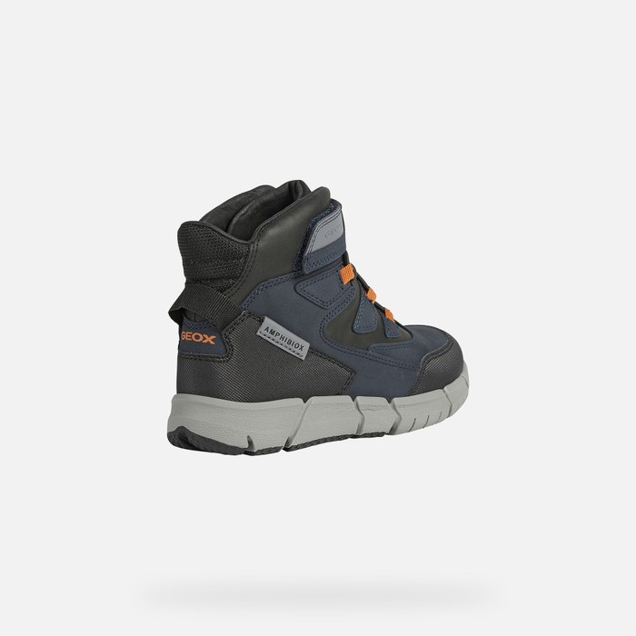 Mid-calf Boots Geox Flexyper Abx Chlapcenske Námornícka Modrá Siva | 54076-OSYG