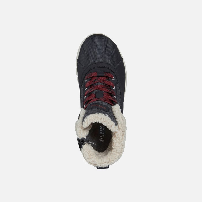 Mid-calf Boots Geox Flexyper Abx Chlapcenske Tmavo Siva | 83571-GVWE