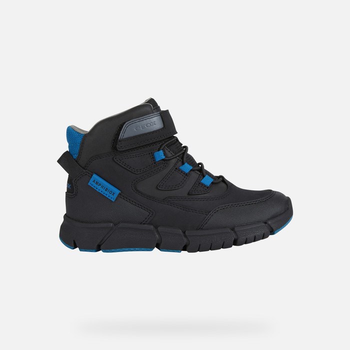 Mid-calf Boots Geox Flexyper Abx Chlapcenske Čierne | 97102-PJGR