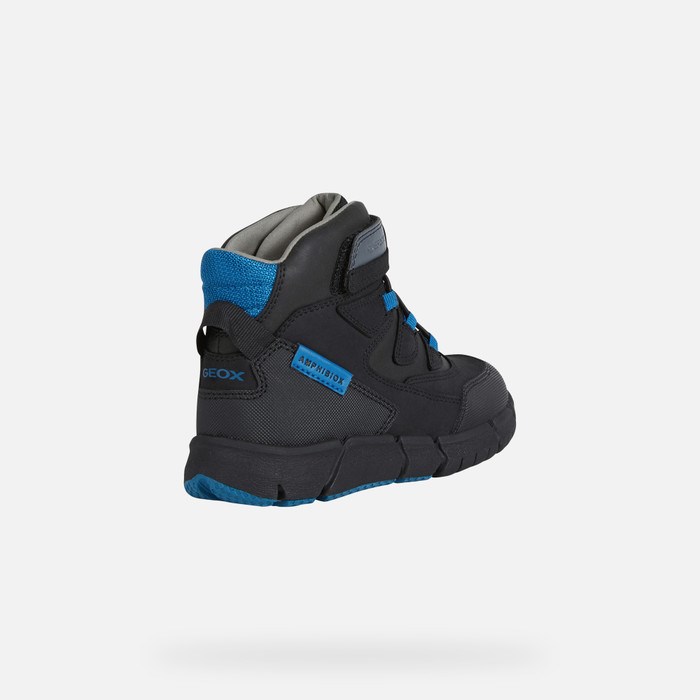 Mid-calf Boots Geox Flexyper Abx Chlapcenske Čierne | 97102-PJGR