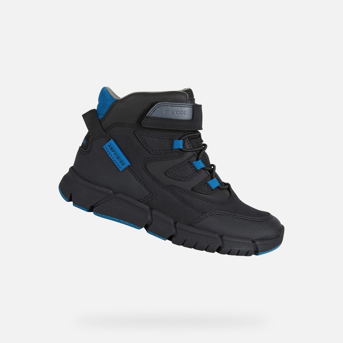 Mid-calf Boots Geox Flexyper Abx Chlapcenske Čierne | 97102-PJGR